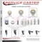 Service Caster 5 Inch Nylon 38 Inch Threaded Stem Caster Set 2 Brakes SCC SCC-TS20S514-NYS-381615-2-PLB-2 - alternate 2